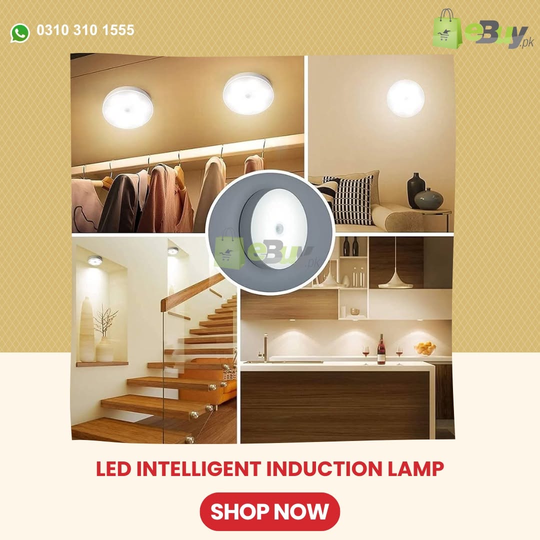 Intelligent Induction Lamp – Smart Motion Sensor Rechargeable Wireless Night Light l Sensor With Button