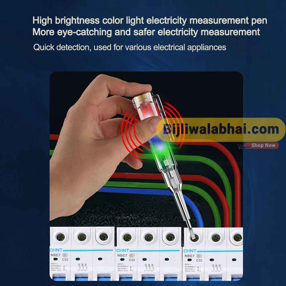 LED Tester Pen Light Screwdriver Multifunction Dual LED AC-DC High-Brightness