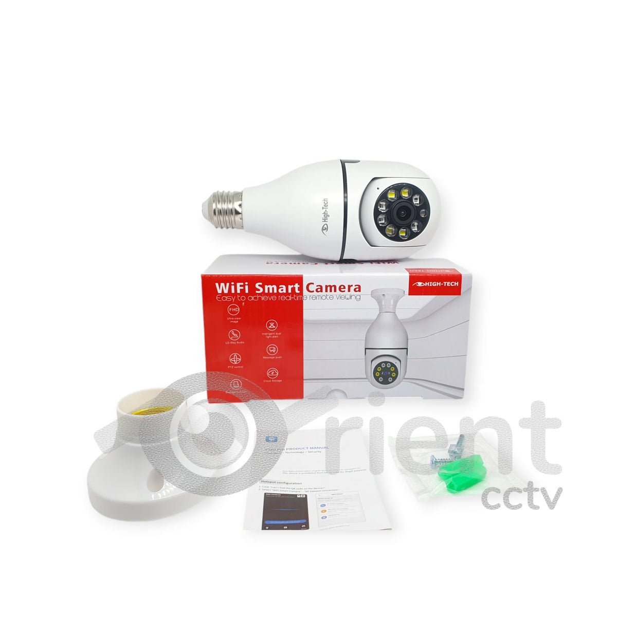 Bulbe Camera 360 Rotate Auto Tracking V380 Pro SD03 Wireless Wifi PTZ IP