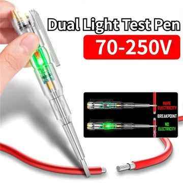 LED Tester Pen Light Screwdriver Multifunction Dual LED AC-DC High-Brightness
