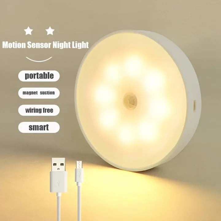 Intelligent Induction Lamp – Smart Motion Sensor Rechargeable Wireless Night Light l Sensor With Button